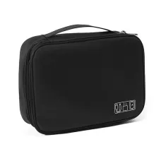 Сумка органайзер для зберігання проводів Lesko # 082 27x20x10 см Black (13907-90899)