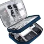 Сумка органайзер для зберігання проводів Lesko # 082 27x20x10 см Blue (13907-90891)