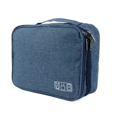 Сумка органайзер для зберігання проводів Lesko # 082 27x20x10 см Blue (13907-90891)