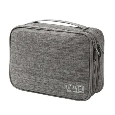 Сумка органайзер для зберігання проводів Lesko # 082 27x20x10 см Gray (13907-90878)
