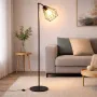 Торшер MSK Electric Silvia NL 2118 BK Е27 180 см Черный (622047)