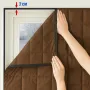 Теплоштора для дверей No Brand Clip-on 0.65x2.1 м Коричневий (hub_q09gl2)