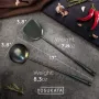 Набір кухонного приладдя для WOK Yosukata 5 шт Чорно-бежевий (YUS175)