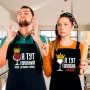 Парные фартуки Кавун Я тут головний Я тут Головна 84x68 см 2 шт Черный (ФА000922)