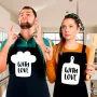 Парні фартухи Кавун With Love 84x68 см 2 шт Чорний (ФА000924)