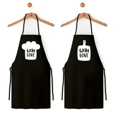 Парні фартухи Кавун With Love 84x68 см 2 шт Чорний (ФА000924)