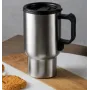Автомобільний термокухоль із підігрівом No Brand Electric Mug 350 мл Сріблястий (2104619115)