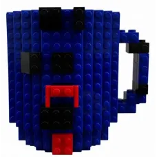 Кружка-конструктор No Brand Build-On Brick Mug 350 мл Синий (2104619135)