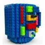 Кухоль-конструктор No Brand Build-On Brick Mug 350 мл Блакитний (2104619136)
