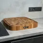 Дошка для нарізки Gorillas BBQ дуб 45х45х6 см Коричневий (DS4)