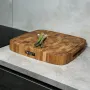 Дошка для нарізки Gorillas BBQ дуб 45х45х6 см Коричневий (DS4)