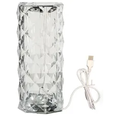 Нічник настільний сенсорний No Brand Crystal Rose RGB Прозорий (2104619151)