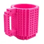 Кружка-конструктор No Brand Build-On Brick Mug 350 мл Розовый (2104619266)