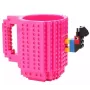 Кружка-конструктор No Brand Build-On Brick Mug 350 мл Розовый (2104619266)