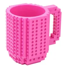Кружка-конструктор No Brand Build-On Brick Mug 350 мл Розовый (2104619266)