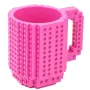 Кружка-конструктор No Brand Build-On Brick Mug 350 мл Розовый (2104619266)