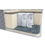 Матрас ортопедический Homefort Sunline Lux 80х190 см Серый (344332410)