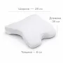 Ортопедична подушка Bautech Memory Foam Pillow 35x28x6 см Білий (2104619330)