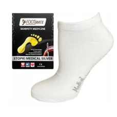 Діабетичні шкарпетки Footmate Medical Silver низькі 36-38 Білий (69b5be9e5af8b358300015f9)