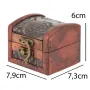 Скринька No Brand Guardar Квітковий орнамент 7.9х7.3х6 см Коричневий (27984)