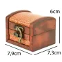 Скринька No Brand Guardar Кракелюр 7.9х7.3х6 см Коричневий (27989)