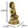 Статуя Kailash Будда в мудре защиты 3.4x1.8x1.7 см Бронзовый (27779)