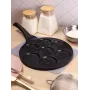 Сковорода для млинців і панкейків Kamille Christmas Pancake 26 см Чорний (4210)