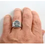 Кольцо ДШВ Maxi Silver 5440 SE 19.0 Серебристый (8544081)