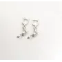 Сережки відьма на мітлі Maxi Silver 9603 3.5x2 см Сріблястий (89603)