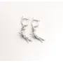 Сережки відьма на мітлі Maxi Silver 9603 3.5x2 см Сріблястий (89603)