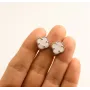 Серьги Maxi Silver 9598 Van Cleef 1.1 см Серебристый (89598)