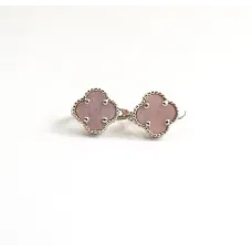 Серьги Maxi Silver 9598 Van Cleef 1.1 см Серебристый (89598)