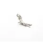 Кулон відьма на мітлі Maxi Silver 9601 1.2x2 см Сріблястий (89601)