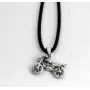 Кулон у вигляді мотоцикла Maxi Silver 9584 3x2 см Сріблястий (89584)