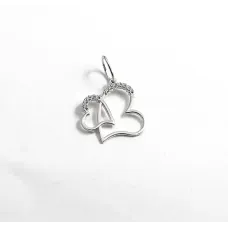 Підвіс серце Maxi Silver 2856 2.3 см Сріблястий (82856)