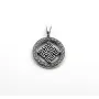 Кулон оберіг одолень трава та квітка папороті Maxi Silver 9591 2.7 см Сріблястий (89591)