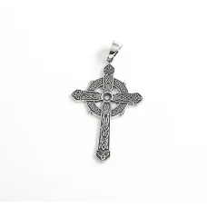 Кулон Амулет кельтський хрест Maxi Silver 9587 4.5 см Сріблястий (89587)