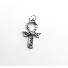 Кулон єгипетський оберіг хрест Анкх Maxi Silver 9586 3.4x2.2 см Сріблястий (89586)
