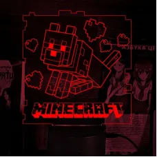 Світильник-нічник Bioworld Minecraft USB Різнокольоровий (28079)
