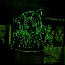 Світильник-нічник Bioworld Haikyuu Kenma Kozume Cat USB Різнокольоровий (28075)