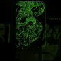Світильник-нічник Bioworld Death Note USB Різнокольоровий (28072)