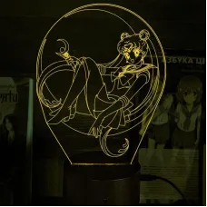 Світильник-нічник Bioworld Sailor Moon USB Різнокольоровий (28052)