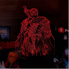 Світильник-нічник Bioworld Гатс Berserk Чорний мечник USB Різнокольоровий (28011)