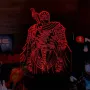 Світильник-нічник Bioworld Гатс Berserk Чорний мечник USB Різнокольоровий (28011)