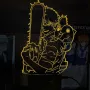 Світильник-нічник Bioworld Chainsaw Man USB Різнокольоровий (28009)