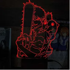 Світильник-нічник Bioworld Chainsaw Man USB Різнокольоровий (28009)