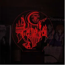 Світильник-нічник Bioworld Hogwarts школа чарівництва та чарівництва USB Різнокольоровий (28003)