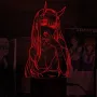 Светильник-ночник Bioworld Zero Two Милый в Франкси USB Разноцветный (27998)