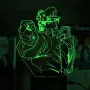 Світильник-нічник Bioworld JoJo Jotaro Kujo Stardust Crusaders USB Різнокольоровий (27997)