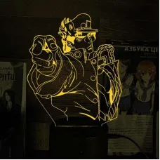 Світильник-нічник Bioworld JoJo Jotaro Kujo Stardust Crusaders USB Різнокольоровий (27997)